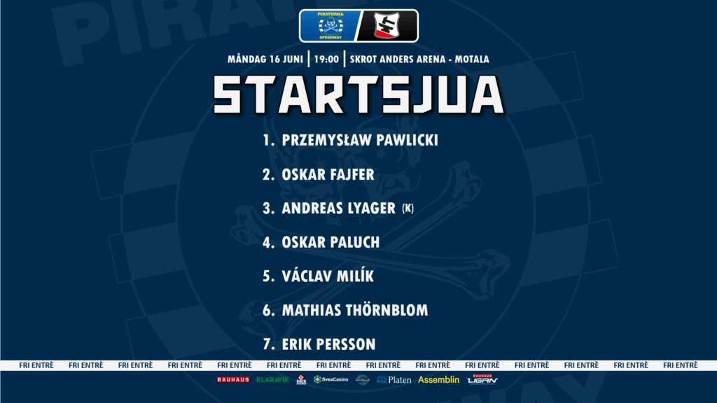 Speedway på en måndag & fri entré