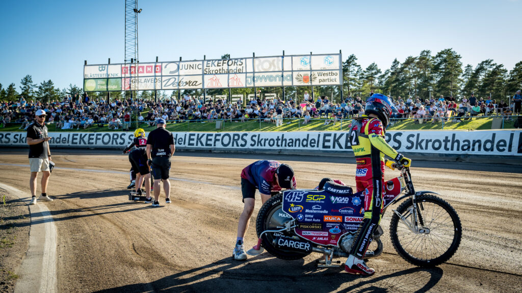 Kvällens matchen i Bauhausligan mellan Lejonen och Smederna på OnePartnerGroup Arena den 1 Juli i Gislaved ( Foto: Douglas Svalin / SvalinsFoto )