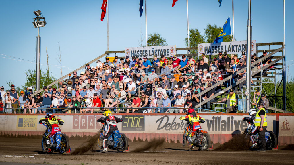 Kvällens matchen i Bauhausligan mellan Lejonen och Smederna på OnePartnerGroup Arena den 1 Juli i Gislaved ( Foto: Douglas Svalin / SvalinsFoto )