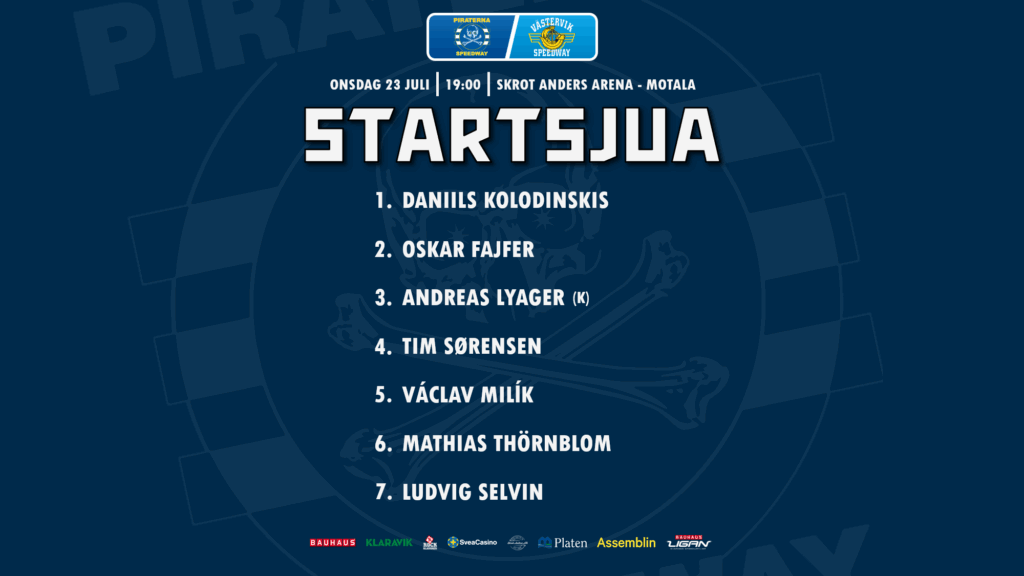 Speedwayfest på onsdag!